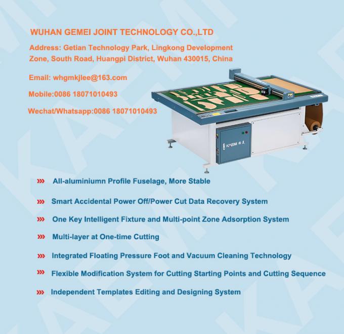 Inkjet CAD Cutter Plotter Machine สําหรับกระเป๋ารองเท้า เสื้อผ้าผ้ากระดาษรูปแบบ 1